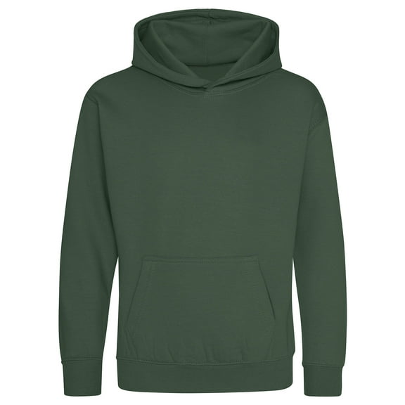 Just Hoods By AWDis - Youth Midweight College Hooded Sweatshirt - JHY001 - BOTTLE GREEN - S
