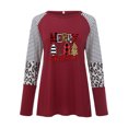 thumbnail image 4 of Puntoco Mujer Tallas grandes Casual Cuello redondo Suelto Impreso Manga larga tops Mujer Blusa Puntoco Puntoco-342, 4 of 5