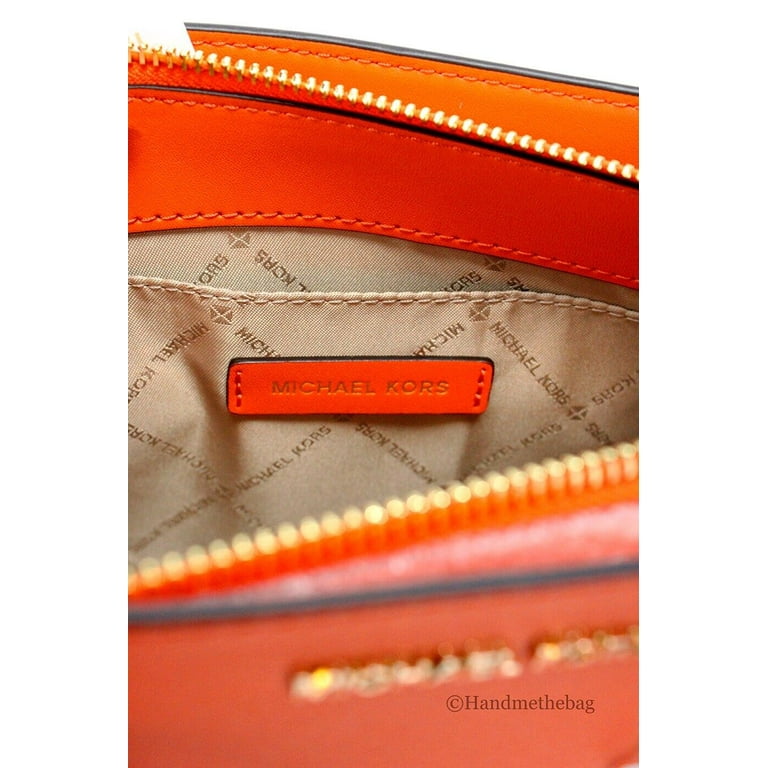 【送料&関税込】Michael Kors Printed Canvas And Leather Clai Michael Kors Canvas and leather claire shoulder bag | The