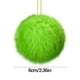 thumbnail image 3 of Bolas Navideñas Fiudx 12 Peludas Color Verde Lima 6 cm, 3 of 7