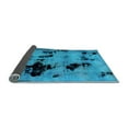 thumbnail image 2 of Ahgly Company Indoor Square Abstract Light Blue Modern Area Rugs, 4' Square, 2 of 4