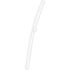 Genuine OE Mitsubishi Sash Channel - 5735A256