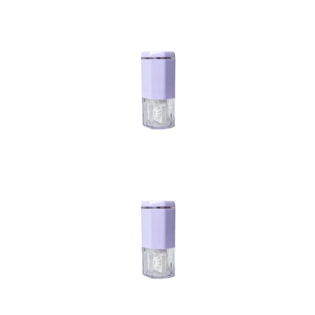 Minnieouse Lavadora de lentes, máquina de limpieza, caja de remojo, 5V, giratoria, inteligente, para el hogar, dormitorio, rápida, caja de Violeta 2Conjunto