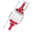 thumbnail image 2 of 4.3 Inches Universal Motorcycle Fuel Filter, Reusable Transparent Gasoline Filter With Corrosion-Resistant Metal Connectors, High Flow Fuel Filtration Replacement Part For, 2 of 6