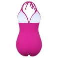 thumbnail image 4 of WILLBEST Trajes de Baño Mujer Natacion Mujer Bikini Pieza Traje de Baño Color Sólido Espalda Descubierta Moda Sexy Traje de Baño, 4 of 4