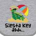 thumbnail image 4 of Inktastic Siesta Key Florida Summer Vacation Girls Baby Bib, 4 of 4