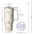thumbnail image 2 of Holiday Snowman 30oz Winter Christmas Stainless Steel Coffee Cup with Handle, Insulated Travel Tumbler with Straw, Gift for Women Men, 2 of 5