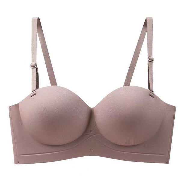 Ropa interior push-up 3D sin costuras para mujer, sujetador de expansión externa antiflacidez de una pieza con parte superior de tubo grande y pecho pequeño