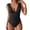 Black, variant on One Piece Swimsuit for Women Tummy Control Ruched Bathing Suit High Cut Swimwear V Neck Swim Suit Dark Purple S