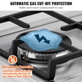 thumbnail image 4 of Estufa VEVOR con 2 quemadores, 30 cm, acero inoxidable, GLP/NG, para exteriores, 4 of 7