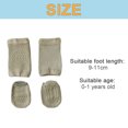 thumbnail image 2 of 1 set of baby crawling anti-slip knee pads and non-slip baby socks neutral children's knee pads anti-slip ankle socks, 2 of 5