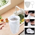 thumbnail image 1 of Vacemry 3Pcs Strainer Bag, Removable Fine Mesh Filter Bag With Steel Ring And Handle For Kitchen Cooking Brewing, Reusable For Tea Coffee Milk Soy Milk, Home Use Strainer, 1 of 9