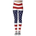 thumbnail image 1 of Gibobby Leggings Afelpados Mujer Día la Independencia para las mujeres 4 julio Leggings Pantalones para yoga Correr Pilates Gimnasio Pantalones yoga Medias Compresión Yoga Correr Fitness（Negro， XXL), 1 of 5