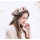 thumbnail image 3 of Corona de flores de Margarita, corona Floral, diadema, corona para el pelo, guirnalda de flores, tocado Floral bohemio con cinta para fiesta de bodas, 3 of 5