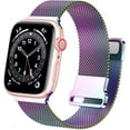 thumbnail image 1 of Goodwill for Apple Watch Band Series SE 7 6 5 4 3 2 1 38mm 40mm 41mm 42mm 44mm 45mm Women and Men, Stainless Steel Mesh Loop Magnetic Clasp Replacement for iWatch Band, 1 of 7