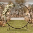 thumbnail image 2 of ToppiJoy Round Wedding Arch Backdrop Stand, Wooden Wedding Arches for Ceremony, Balloon Arch Stand Arbor for Birthday,Party,Baby Shower, Photo Booth Background Decorations, 2 of 19