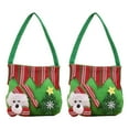 thumbnail image 1 of Bolso de hombro navideño para niños, totalizador lindo de Papá Noel y muñeco de nieve, 1 of 5