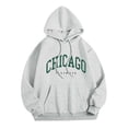 thumbnail image 4 of WEAIXIMIUNG Chandails en Molleton pour Femmes Tendance Zip 2024 Nouveau Pull à Col Rond Imprimé Lettres pour Femmes Pull à Manches Longues de Rue Chandail à Capuchon, 4 of 4