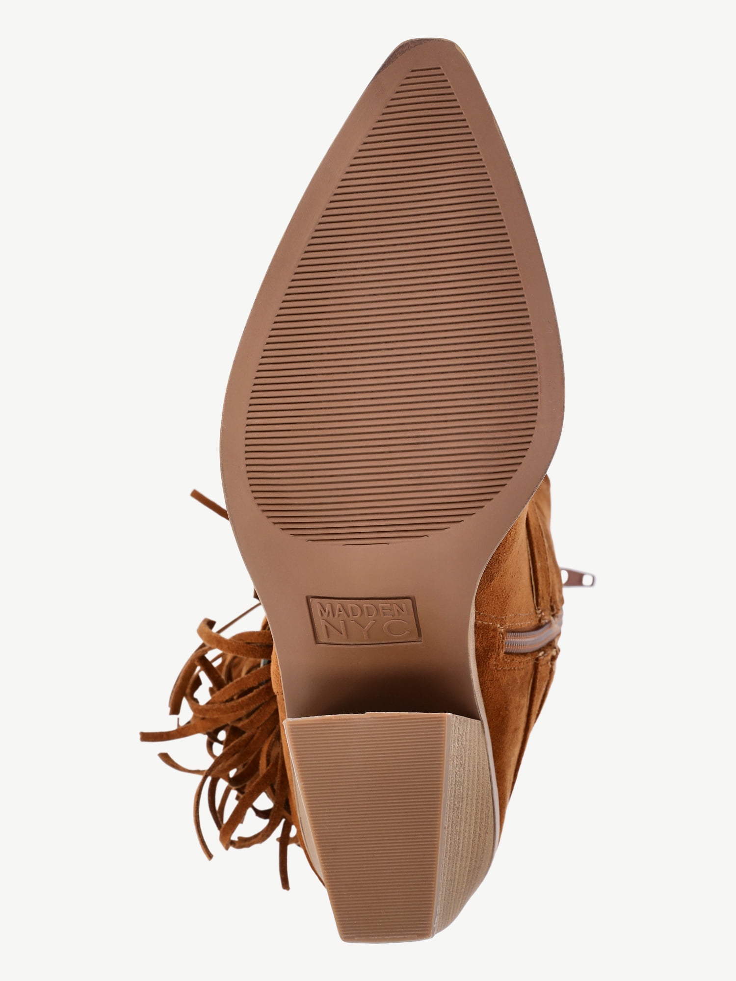 Madden NYC Women's Faux Suede Fringe Boots