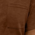 thumbnail image 4 of GUACER Womens T Shirts Trendy V Neck Short Sleeve Blouses Relaxed Fit Pocket Casual Tee Tops, 4 of 7