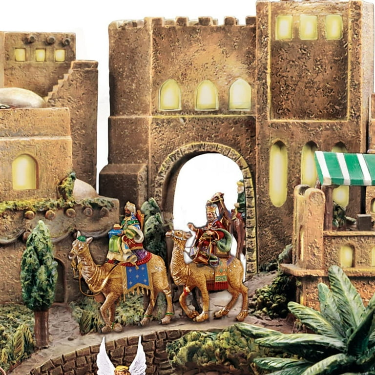 O Little Town' Nativity Wooden Scene