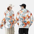 thumbnail image 4 of Daiia Three Goldfish Watercolor Splash UPF 50+ Sun Protection Hoodie Jacket Lightweight Long Sleeve Sun Shirt for Women Men with Pocket Hiking Outdoor-XX-Large, 4 of 7