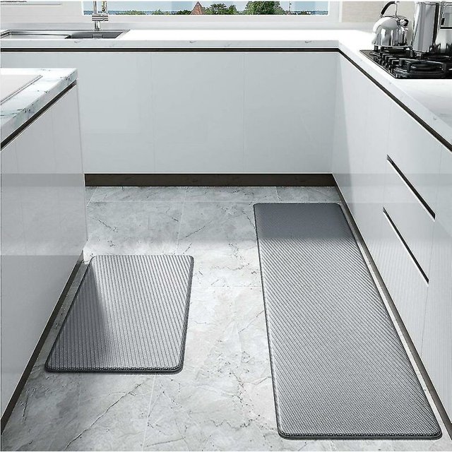 Kitchen Mat, Grapes Wine Rugs, Thick Cushioned Anti Fatigue Floor Mat for Kitchen, Non-Slip Waterproof Heavy Duty Comfort Standing Mats, PVC Runner Rugs