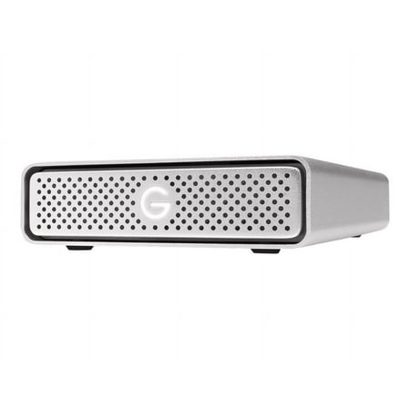 G-Technology - G-DRIVE USB-C 4TB Desktop Hard Drive - Silver