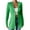 Green, variant on Business Casual Mid Length Jackets for Women Work Office Long Sleeve One Button Business Waistline Blazer Fall Fashion Fitted Solid Color Outwear