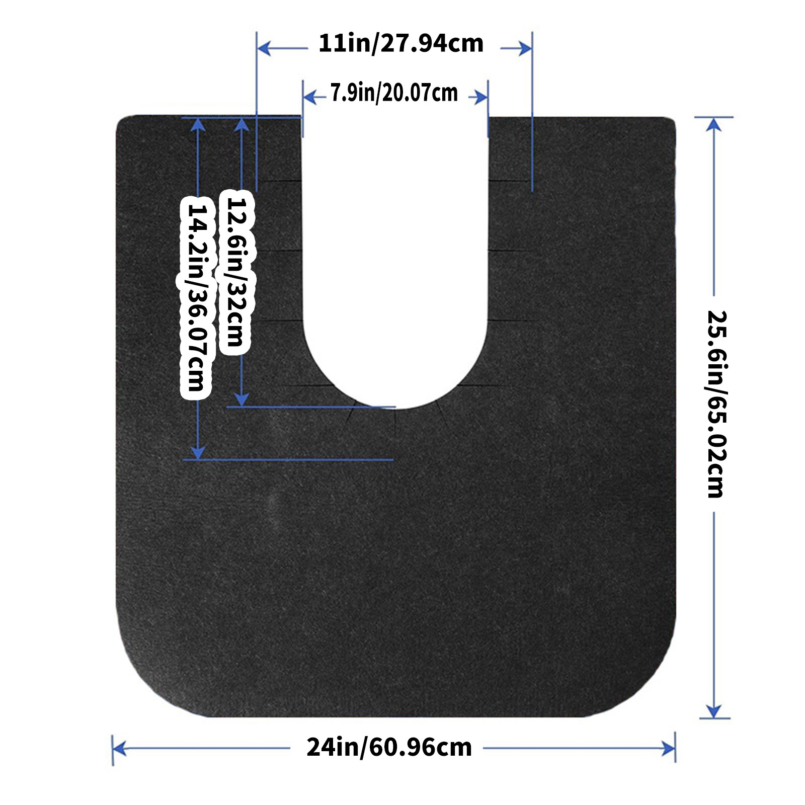 Toilet Floor Mats for Kids and Seniors Water Resistant Bathroom Rugs Bathroom Protectors Pad Potty Floor Mats 6pcs