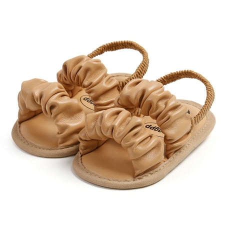 Awevudst Infant Baby Girls Sandals Cute Anti-Slip Soft Sole Princess Shoes