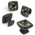 thumbnail image 2 of 4 Pcs Cabinet Handle Drawer Pulls Sloth Knobs with Screws Square Furniture Office Cabinet Knob Decoration, 2 of 7
