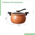 thumbnail image 4 of Micro Pressure Cooker for Home Use, Maifan Stone Non-Stick Coating, Large Capacity Pressure Cooker with Glass Lid, Multifunctional Pressure Cooker for Stewing, Braising, and Soup, 4 of 6