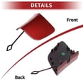 thumbnail image 5 of Unique Bargains Front Right Car Tow Hook Cover Cap for MercedesBenz GLC X253 2016-2018 Hook No.2538853400 Red Plastic 1 Pc, 5 of 6