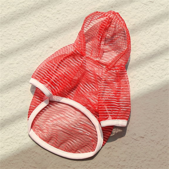 Pet Mesh Vest, Breathable Sleeveless Tank Top for Summer, UV Protection & Comfort for Dogs & Cats of All Sizes in Hot Weather.