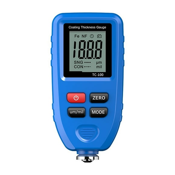 TC100 White Car Paint Coating Thickness Gauge Car Paint Film Thickness Tester Measuring Paint Tool ,Automatic Calibration