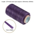 thumbnail image 2 of Uxcell Leather Sewing Thread 273 Yards 150D Waxed Cord Purple, 2 of 5