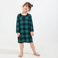 thumbnail image 2 of Odeerbi Matching Family Christmas Pajamas Sets Plaid Sleepwear Kids 2024 Fashion Cute Xmas Lattice Print Jammies Dress Parent-Child Family Wear Loungewear for Girls, 2 of 6