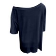 thumbnail image 6 of Bibifish Womens T-Shirts Off Shoulder Short Sleeve Loose Fit Tees Casual Summer Vacation Beach Weekend Street Style Everyday Tops, 6 of 6