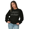 thumbnail image 3 of Not Shopaholic Helping Economy Shop Women Crewneck Sweatshirt Brisco Brands S, 3 of 5