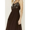 thumbnail image 3 of Shyanne Women's Embroidered Tie Front Midi Dress - SWSU24D19-DKBN   US, 3 of 4