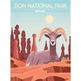 thumbnail image 2 of Wickstrom, Martin 25x32 Black Ornate Wood Framed with Double Matting Museum Art Print Titled - Zion National Park, Utah - Bighorn, 2 of 4