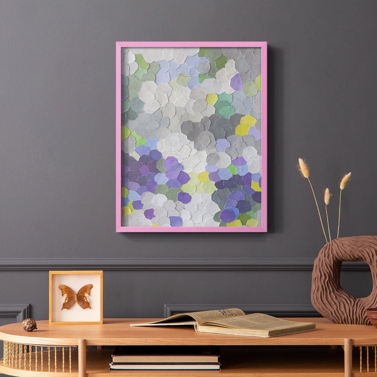 A Garden in Provence in Paper Solid Wood 8 x 10 Framed Print