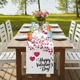 thumbnail image 4 of Table Runners 90 Inches Long Dress Scarves, Happy Valentines Day Farmhouse Coffee/Dining/Kitchen Table Runner for Living Room, Red Love Branches Spring 13x90 Inch, 4 of 9