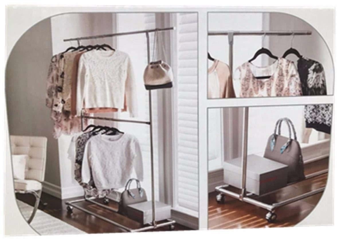 Garment Rack Clothing Rack With Wheels Stainless Steel Walmart Canada