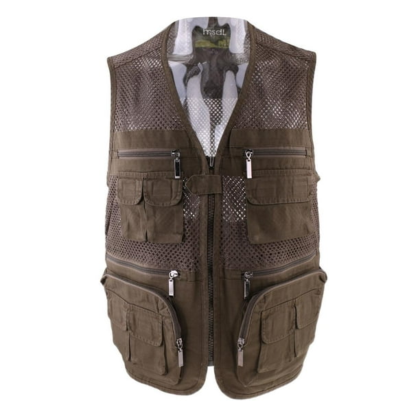 Mesh Fishing Vest Hunting Vest Multi- Jacket Quick Drying 4XL 