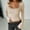 *Khaki, variant on ClodeEU Women Crop Bell Long Sleeve Shirts , Cute Lace Trim Square Neck Tight Slim Tops Tshirt White,Womens Plus M