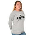 thumbnail image 3 of I Love Black Lives Racial Equality Plus Size Long Sleeve Graphic Tee Shirt Brisco Brands 3X, 3 of 5