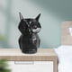 thumbnail image 4 of Estatuas de búho de cerámica Esculturas Coleccionables Recuerdos Regalos Artesanía Ornamento Obras de arte Estatuillas de pájaros para oficina Estante Negro 55x5x9cm Baoblaze Escultura de estatuilla de búho, 4 of 7