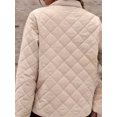 thumbnail image 5 of Women Winter Quilted Jackets Long Sleeve -Puffer Jacket Outerwear Coats with Pockets Color XL, 5 of 8